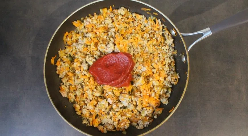 Тушеный рис с фаршем: шаг 5
