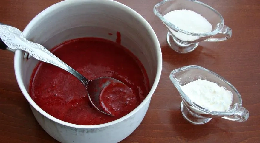 Творожная заварная пасха с малиной: шаг 5