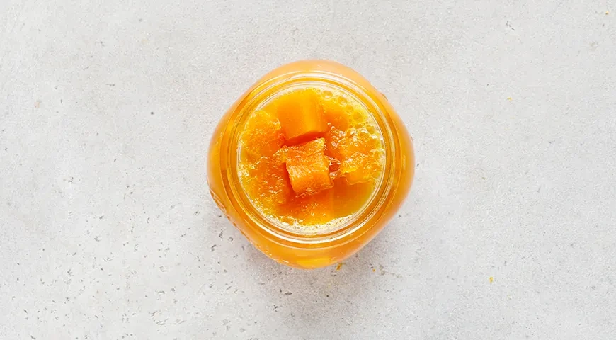 Тыква как манго с апельсином и лимоном: шаг 5