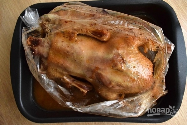 Шаг 5: Утка с яблоками и апельсинами