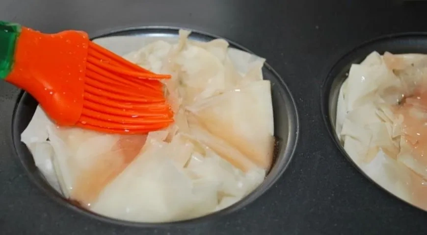 Яблоки в тесте фило: шаг 5