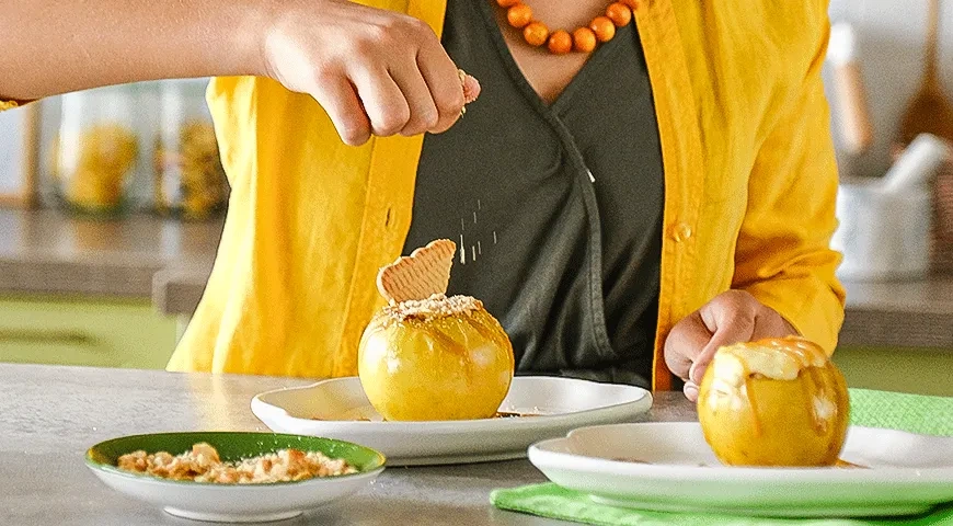 Яблоки, запеченные с творожным сыром: шаг 5
