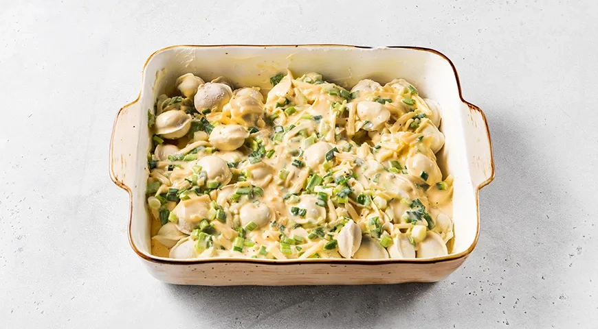 Запеканка из пельменей Ленивая жена: шаг 5