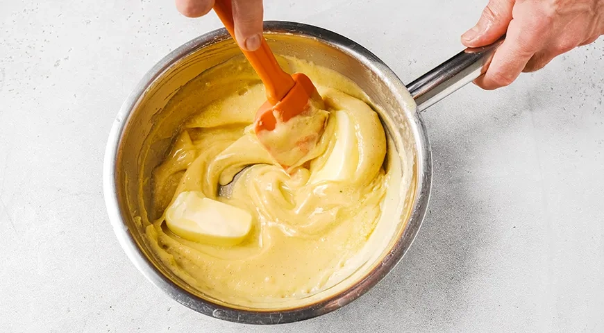 Заварной крем без молока: шаг 5