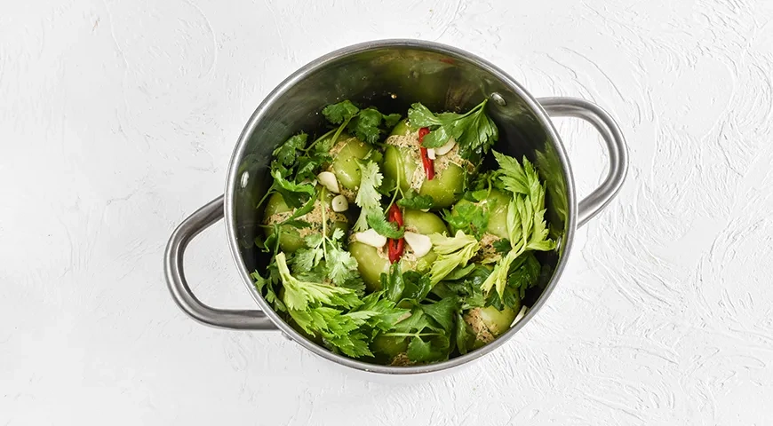 Зеленые помидоры по-грузински: шаг 5