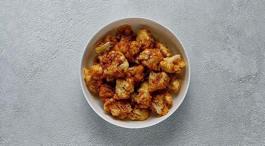 Жареная цветная капуста в соусе по-корейски: шаг 5