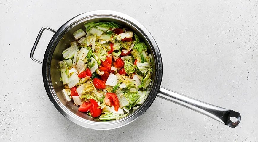 Жареная пекинская капуста: шаг 5