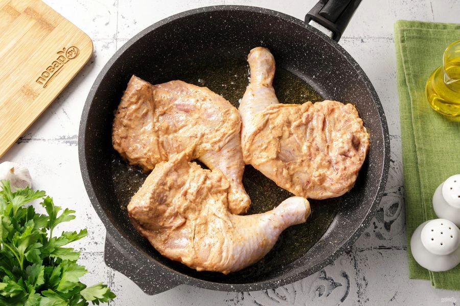 Шаг 5: Жареные куриные ножки