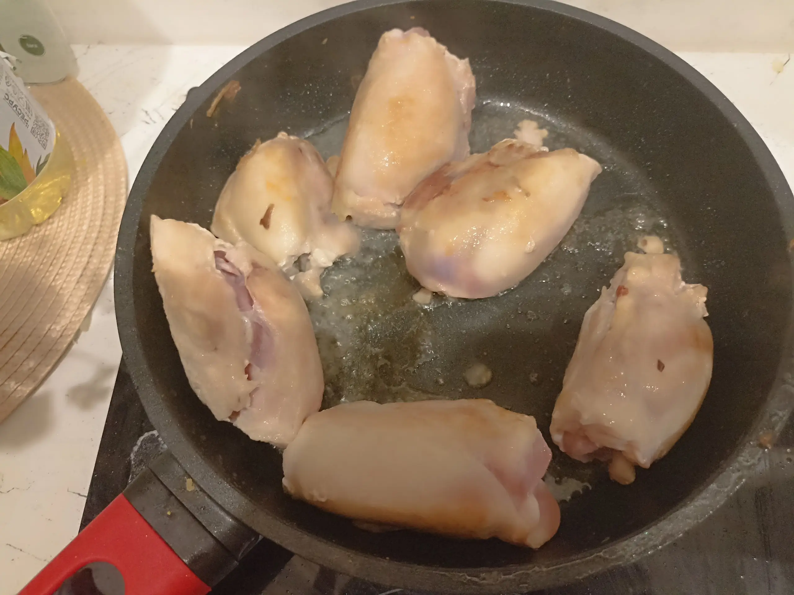 Шаг 5: Жюльен с куриным филе и грибами