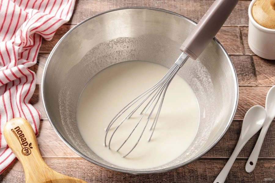 Шаг 6: Блины на минеральной воде