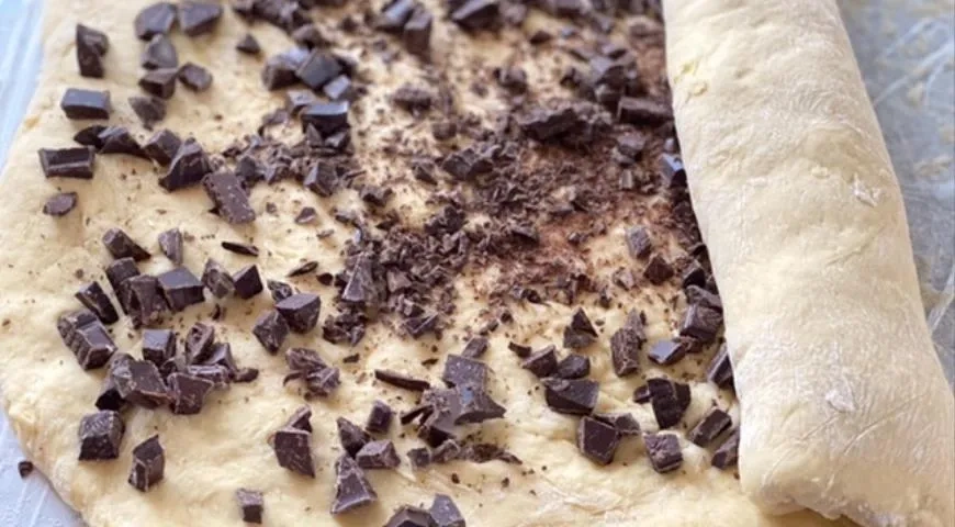 Бриошь с шоколадом: шаг 6