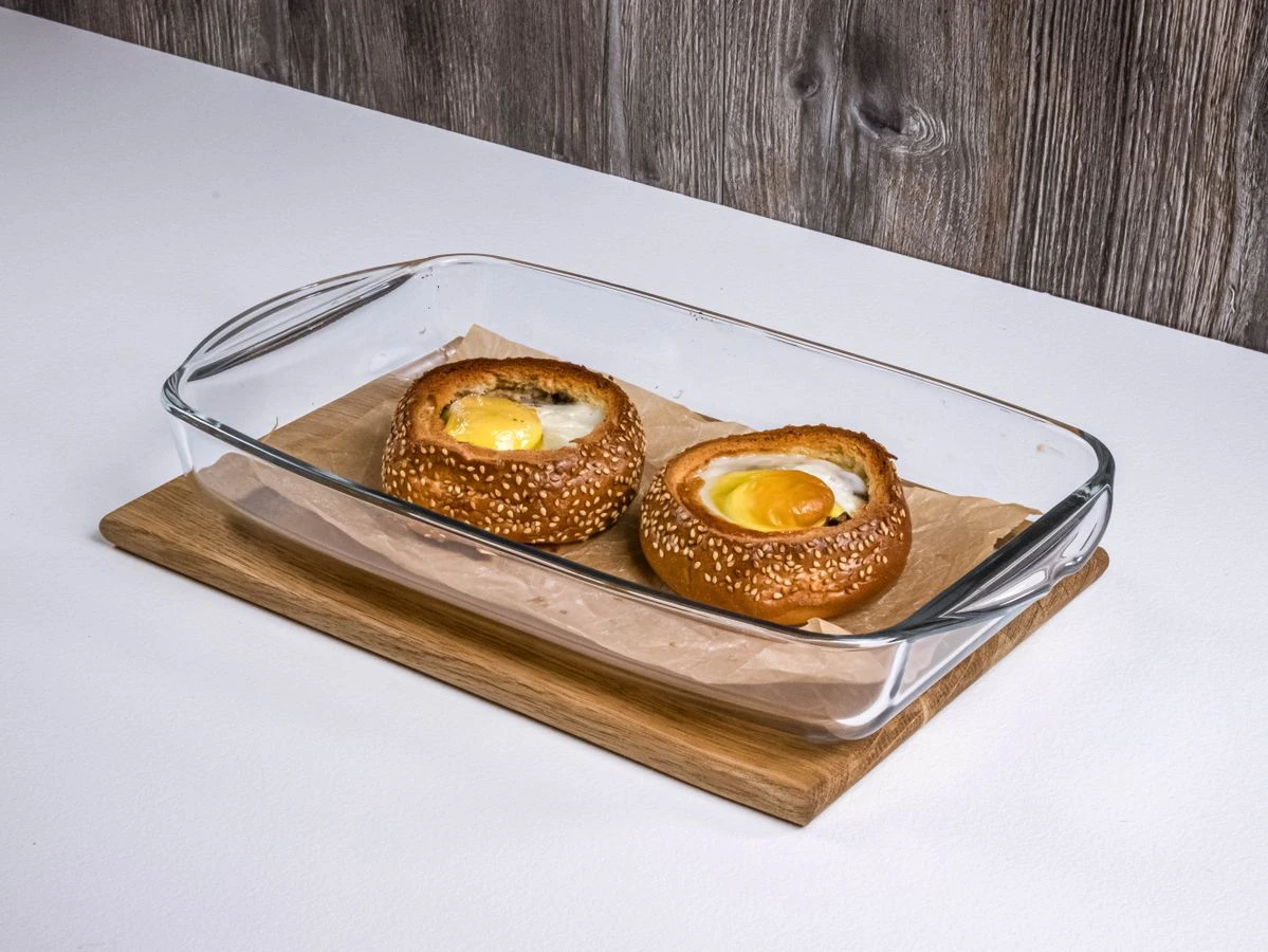 Шаг 6: Булочки на завтрак с яйцом, сыром и грибами