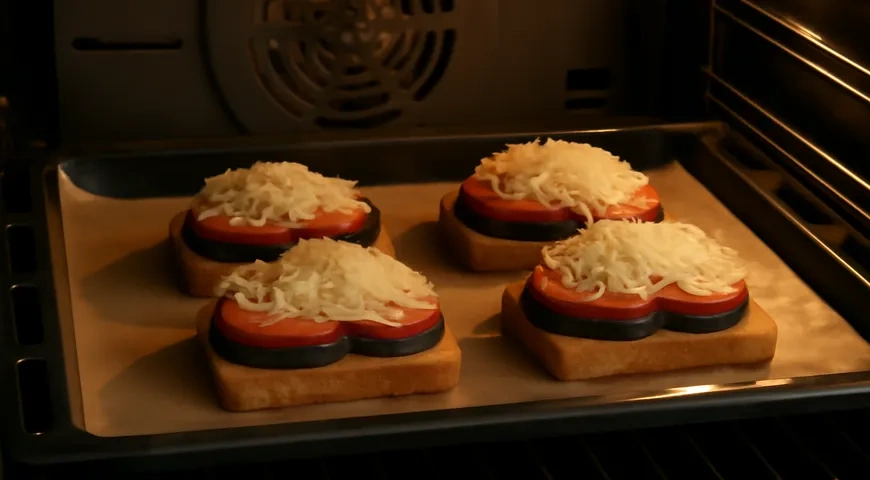 Бутерброды с баклажаном: шаг 6