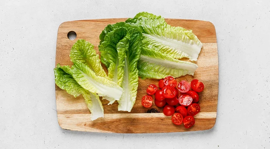 Цезарь-ролл с креветками: шаг 6