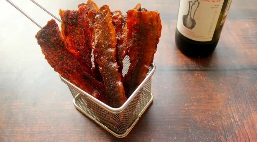 Чипсы из свиной грудинки: шаг 6