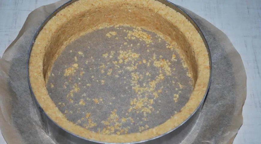 Чизкейк «Малина-Миндаль»: шаг 6