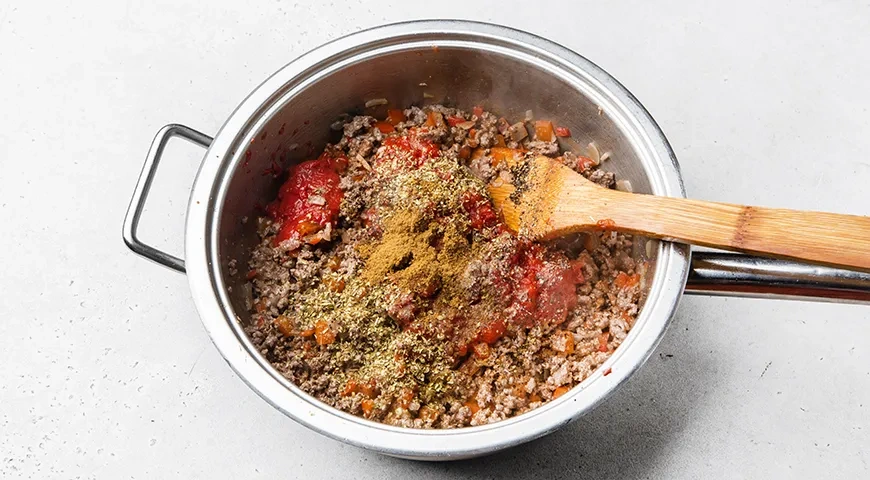 Цветная капуста в духовке с фаршем и сыром: шаг 6