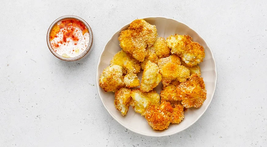 Цветная капуста в сухарях в духовке: шаг 6