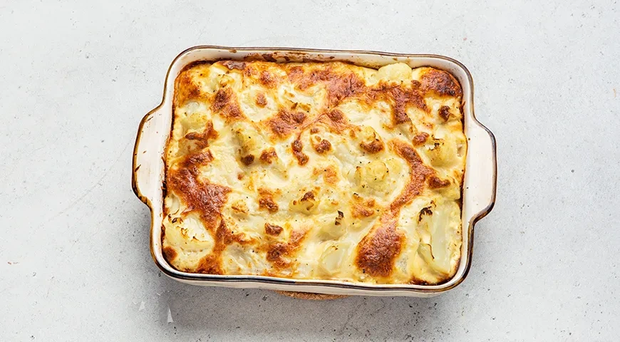 Цветная капуста, запеченная со сливками и сыром: шаг 6