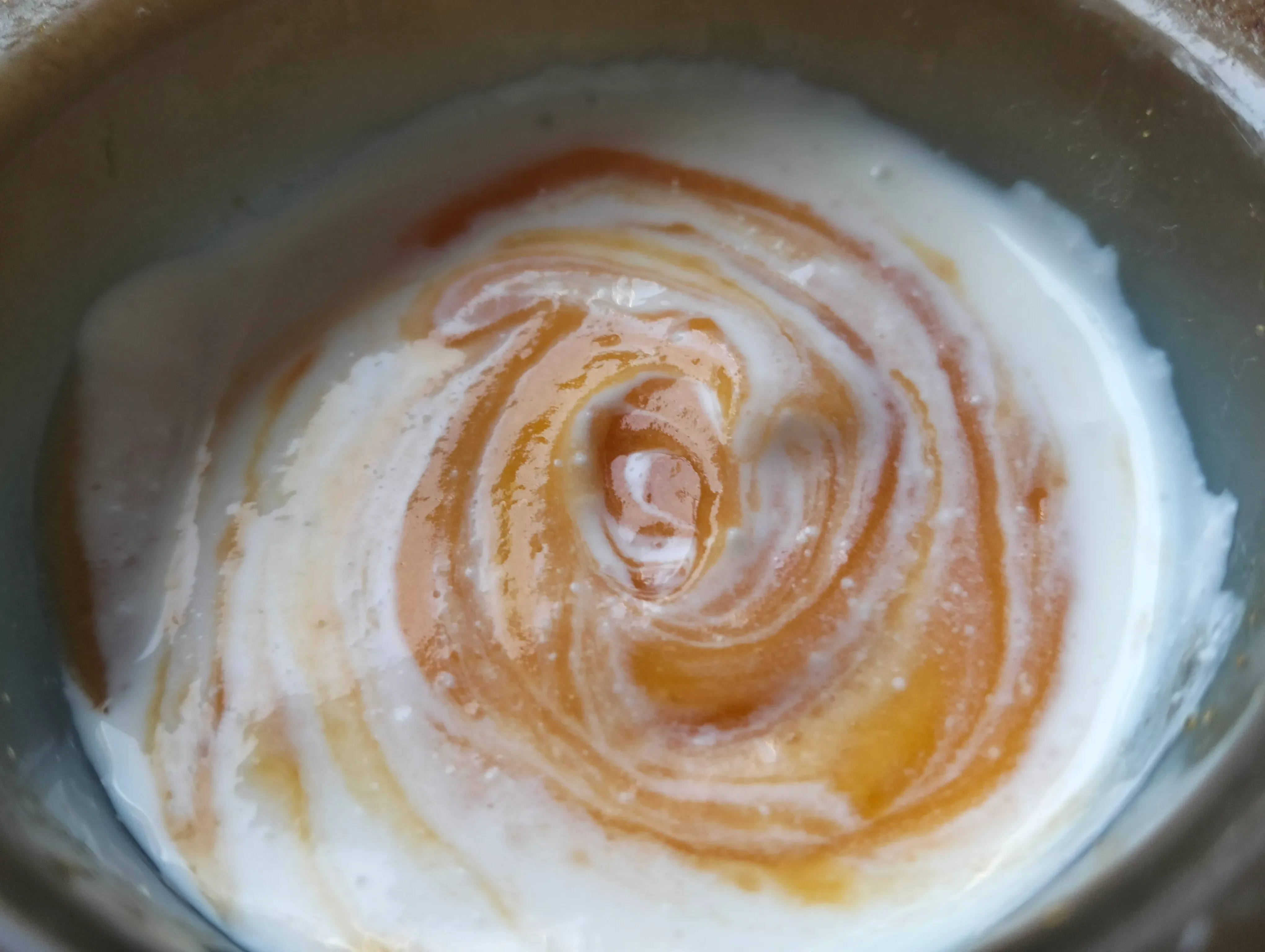 Десерт Осенний рассвет в тумане: шаг 6