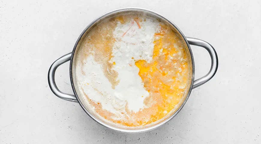 Домашние щи с капустой, мясом и молоком: шаг 6