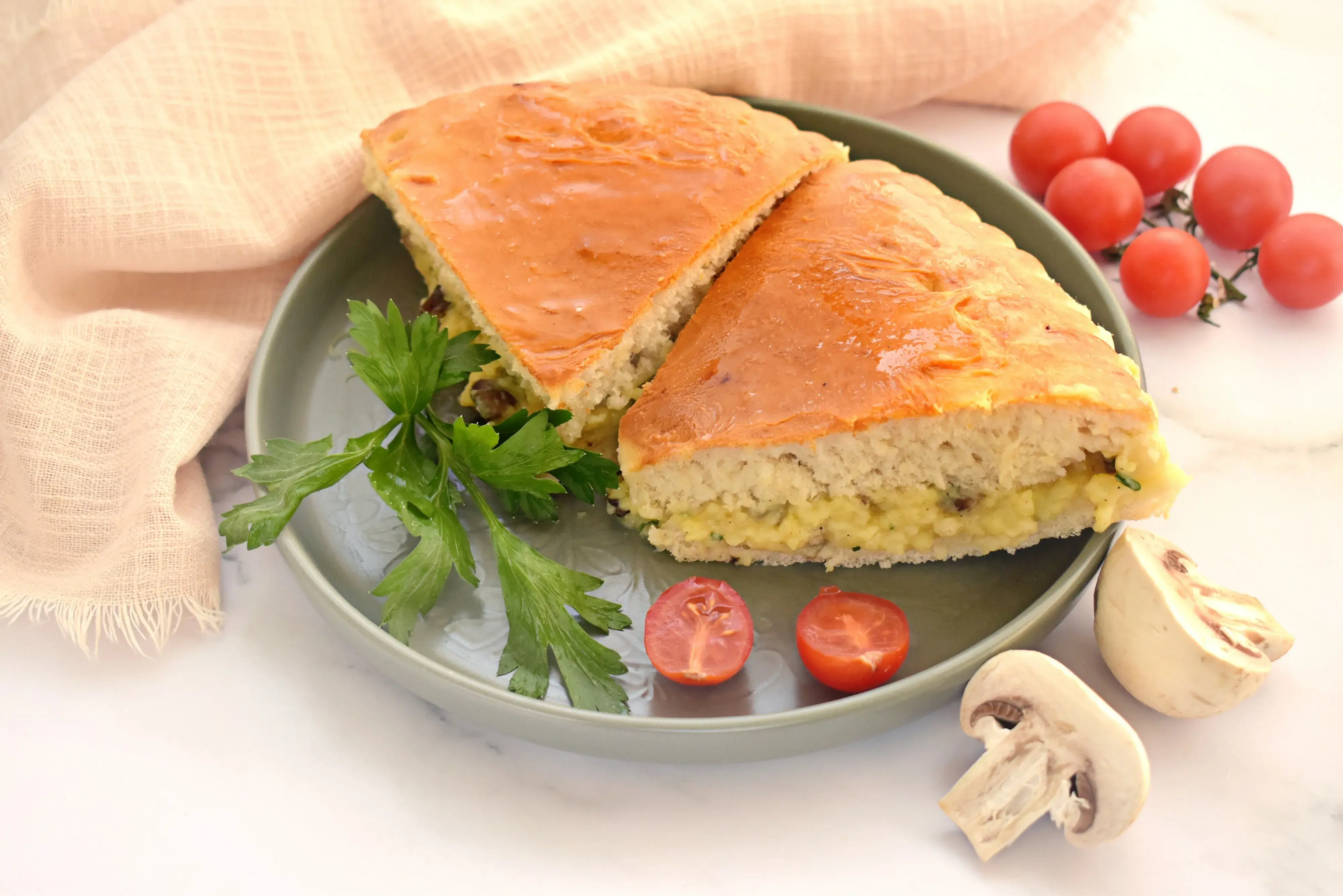 Пирог с картофелем и грибами: шаг 6