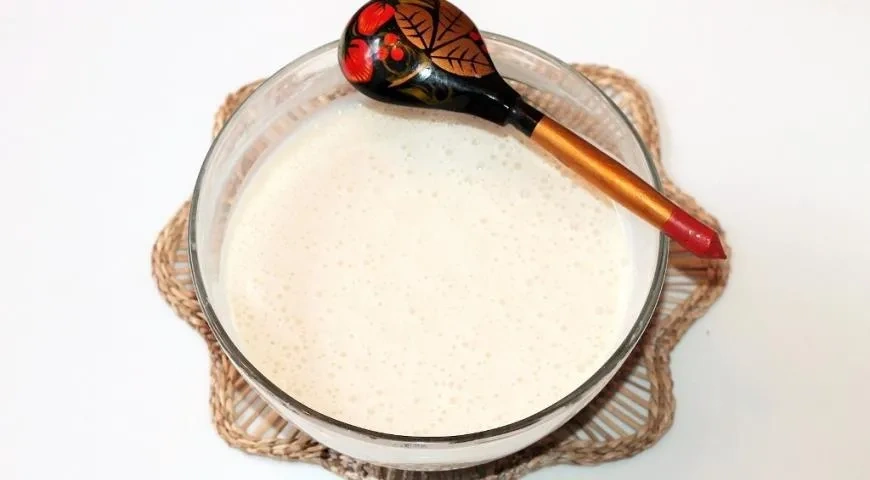 Дрожжевые блины с пикантной начинкой: шаг 6