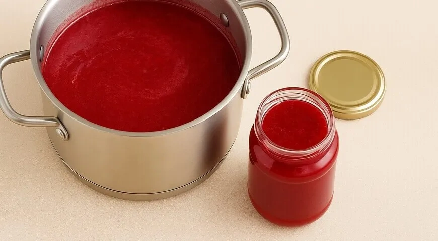 Джем из красной смородины без косточек: шаг 6