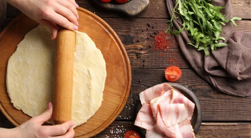 Галета с беконом и овощами: шаг 6