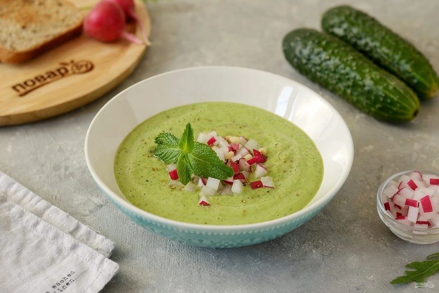 Шаг 6: Гаспачо из огурцов