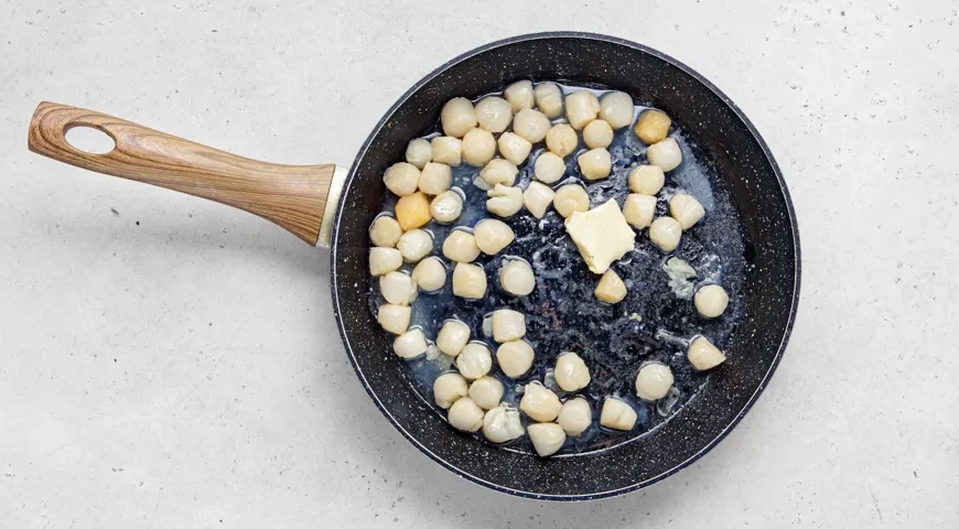 Гребешки в сливочном соусе: шаг 6