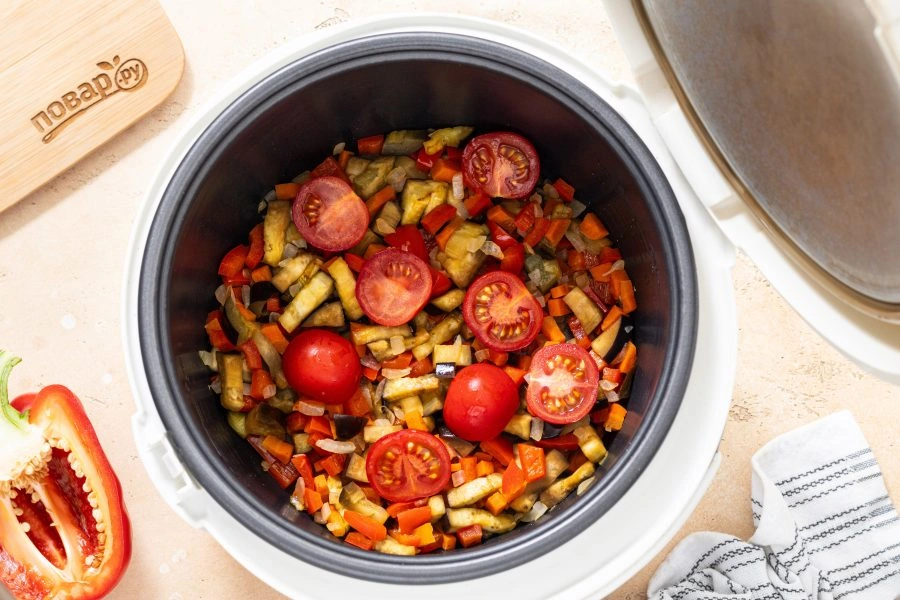 Шаг 6: Гречка с овощами в мультиварке