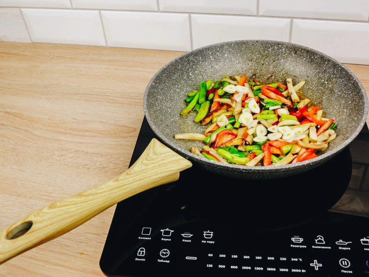 Шаг 6: Гречневая лапша с овощами и грибами