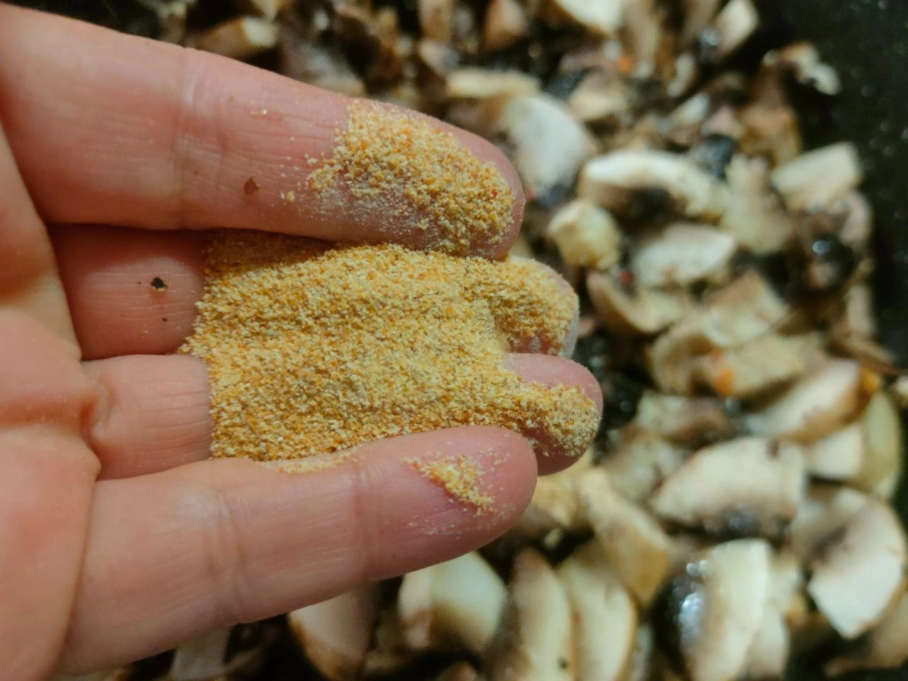 Шаг 6: Грибная начинка для блинов