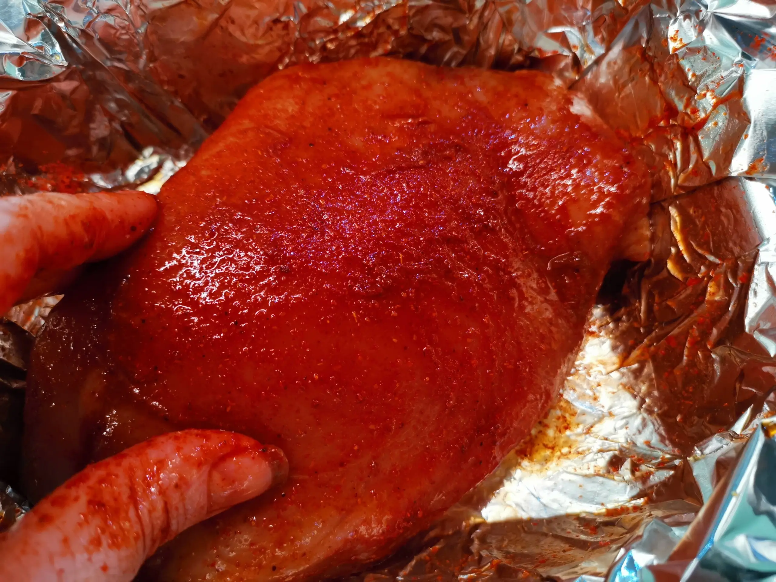 Шаг 6: Грудка индейки в фольге