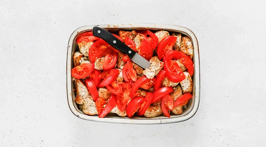 Индейка с баклажанами в духовке: шаг 6