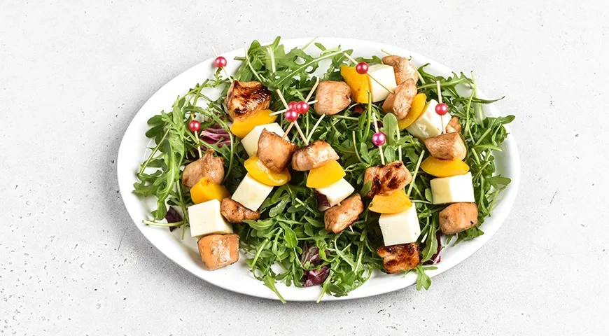 Канапе с курицей на шпажках: шаг 6