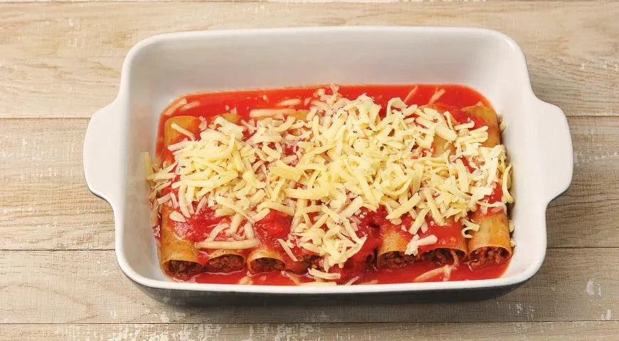 Каннеллони с фаршем в духовке: шаг 6