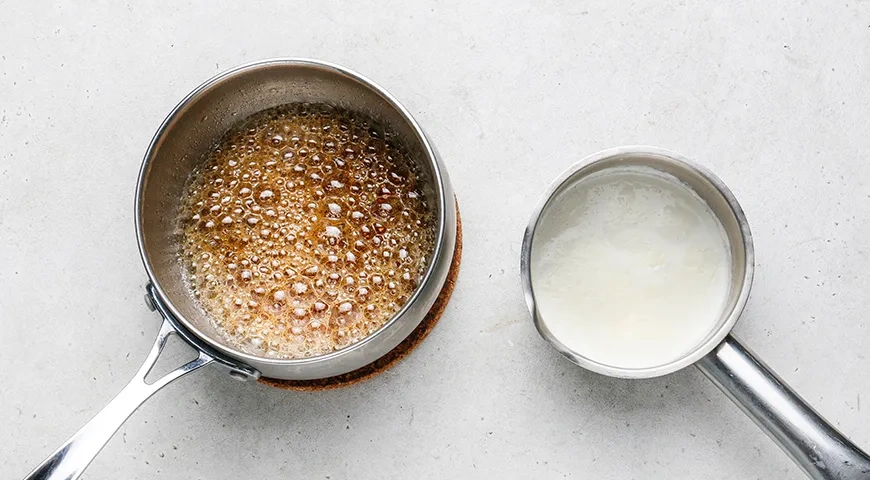 Карамельный чизкейк с арахисом: шаг 6