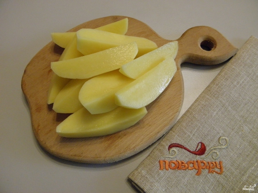 Шаг 6: Картошка с курицей в духовке под соусом