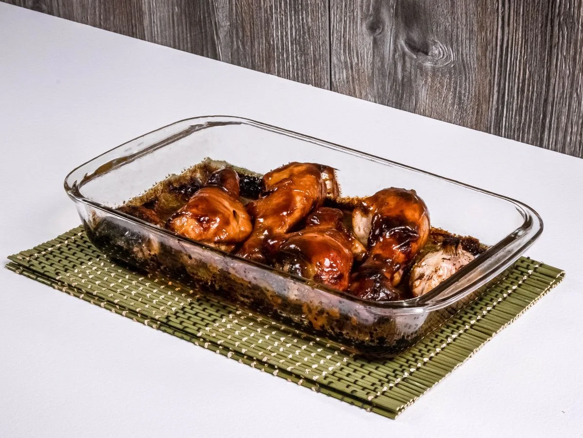 Шаг 6: Куриные голени в медово-горчичной глазури