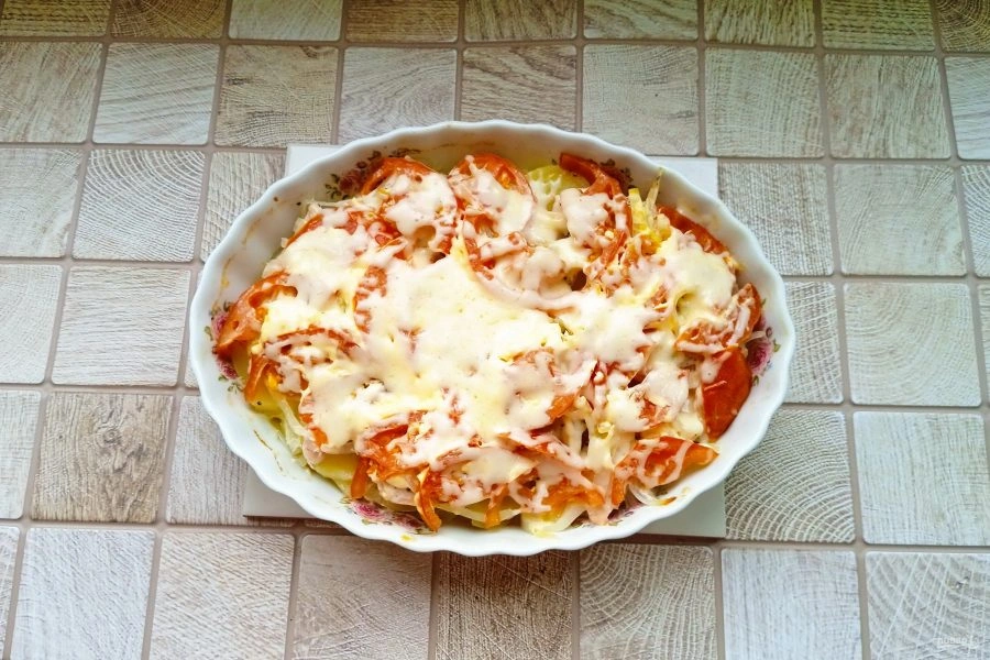 Шаг 6: Курица пофранцузски с картошкой