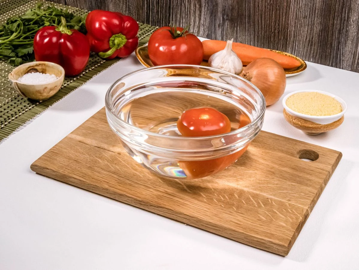 Шаг 6: Кускус с томатом и болгарским перцем