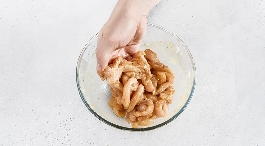 Лапша вок с курицей и овощами: шаг 6