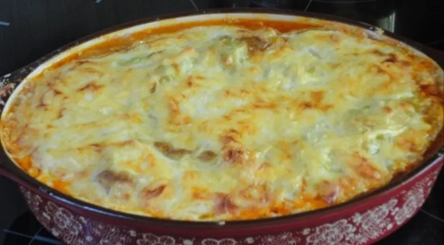 Лазанья с капустными листьями: шаг 6