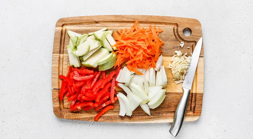 Манты на овощной подушке: шаг 6