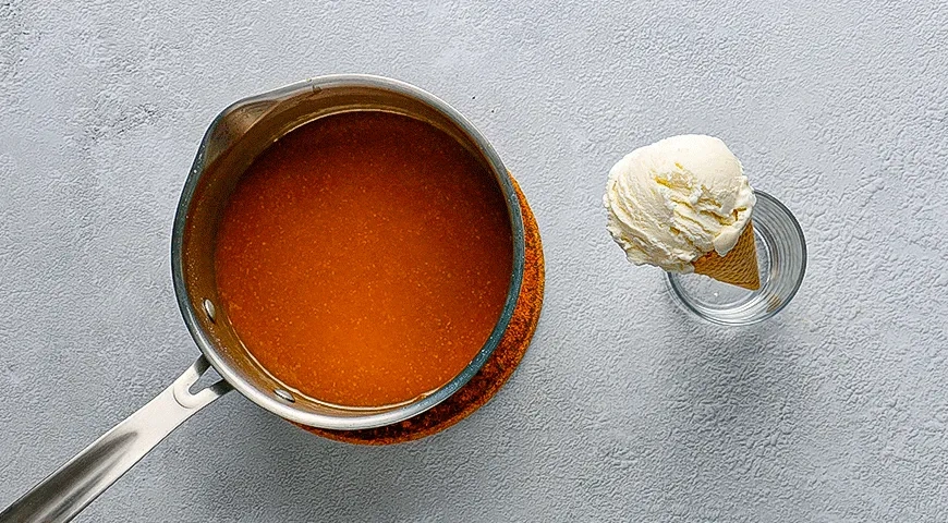 Мороженое с домашней карамелью: шаг 6