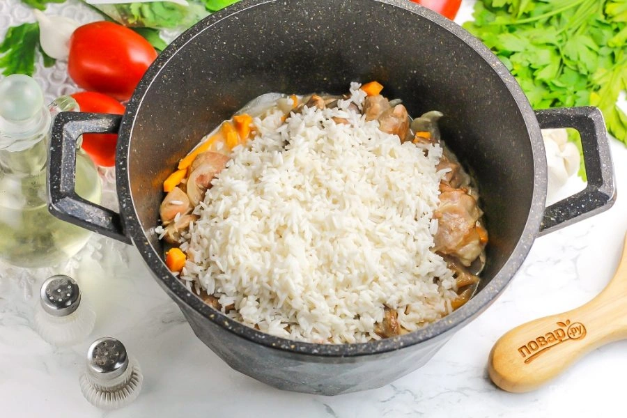 Шаг 6: Обычный плов