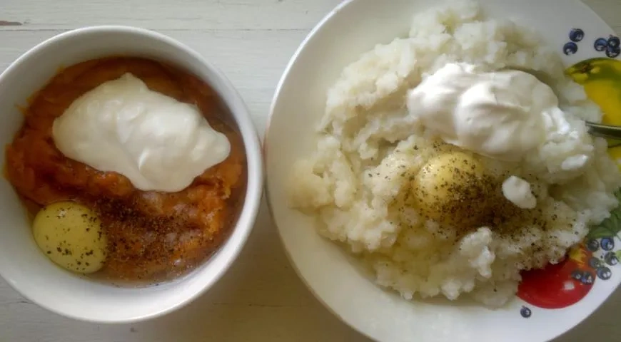 Оладьи из тыквы и цветной капусты: шаг 6