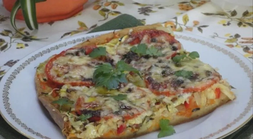 Овощная пицца телеведущих Александра и Екатерины Стриженовых: шаг 6